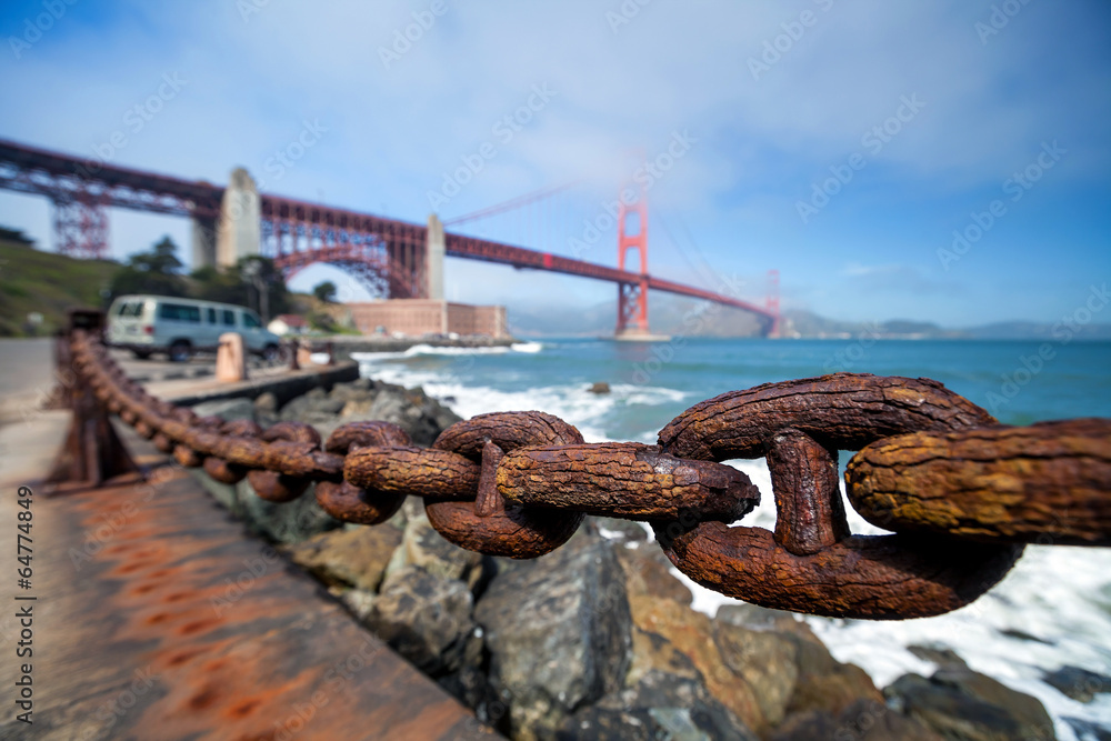 Naklejka premium Golden Gate Bridge in San Francisco