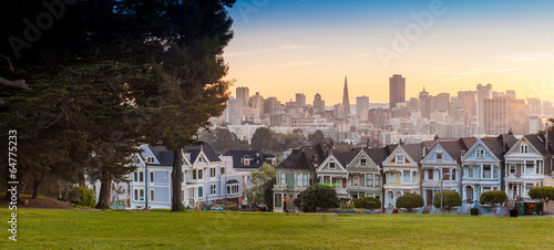 Photography The Painted Ladies of San Francisco, USA.