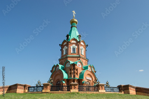 Russian christian church in krasnoyarsk photo