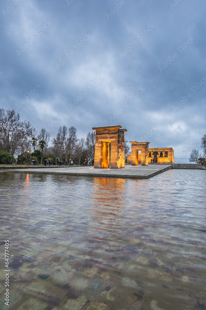 Fototapeta premium The Temple of Debod in Madrid, Spain.