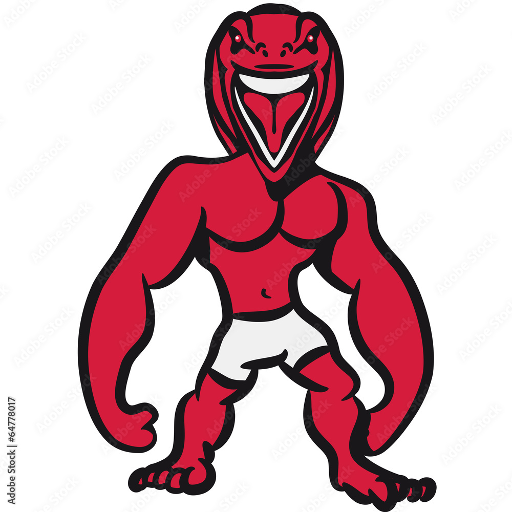 Fototapeta premium Monster Muskeln Echse