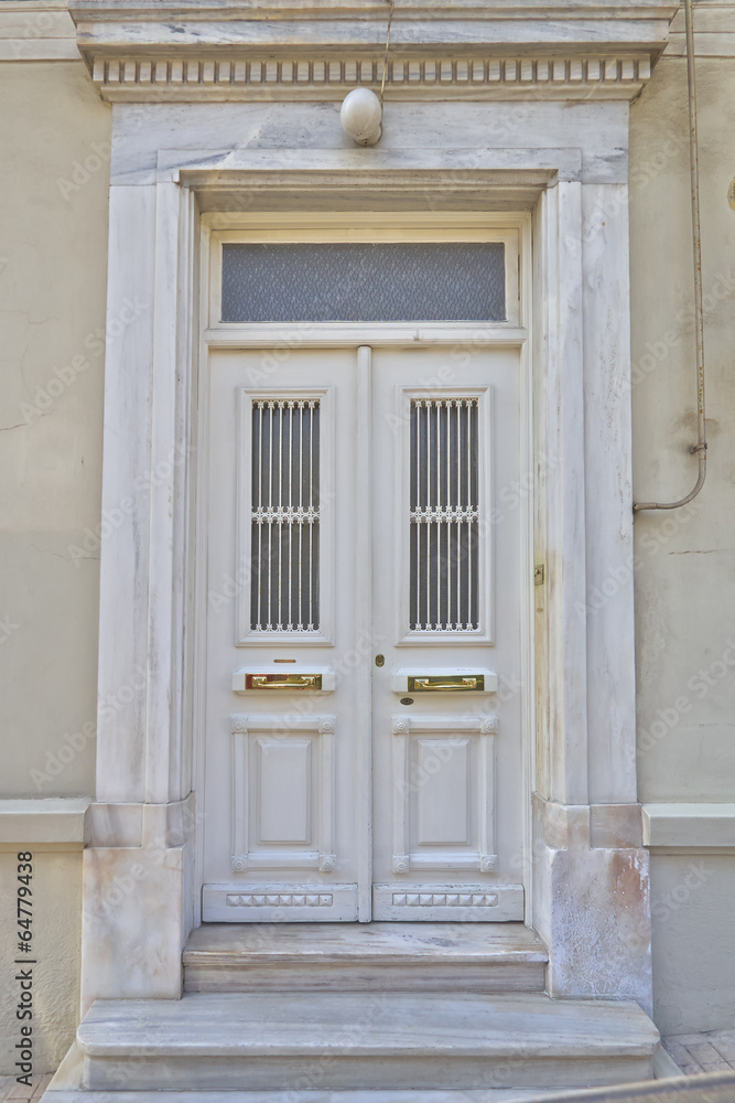 vintage house door, Athens Greece