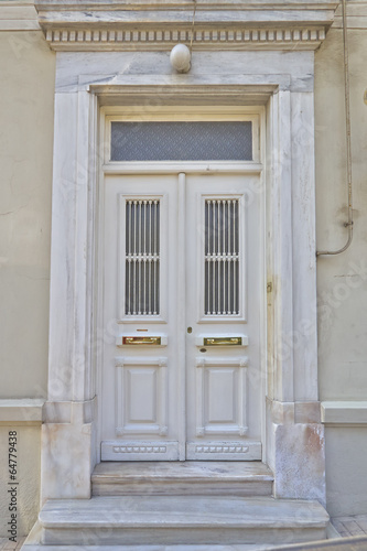 vintage house door, Athens Greece