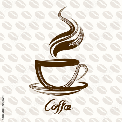coffee cup hand drawn vector,illustration