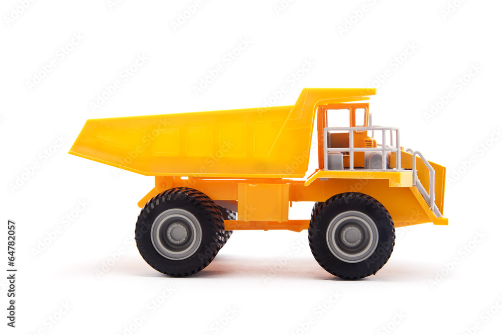 Toy Dump Truck Isolated on White