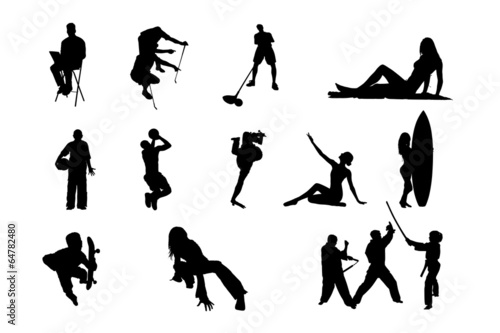 People Vector Silhouette - 07