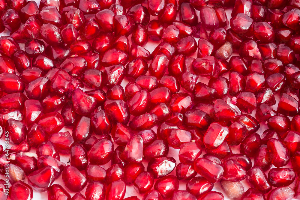 Pomegranate seeds close-up Pomegranate seeds close-up