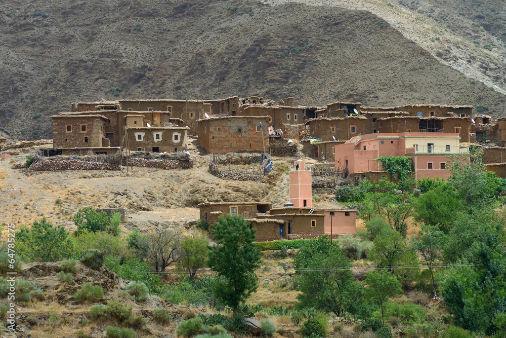 Fototapeta premium Old village in the Atlas Mountains, Morocco