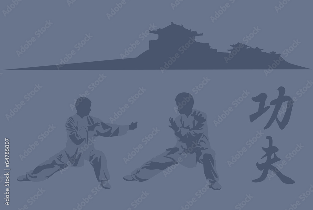 Fighting art of kung fu Fighting art of kung fu