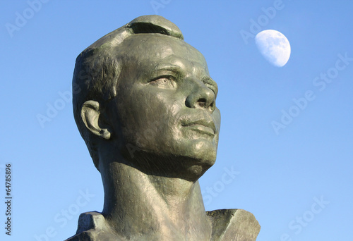 Monument to Yuri Gagarin in the Alley of Cosmonauts, Moscow, Rus