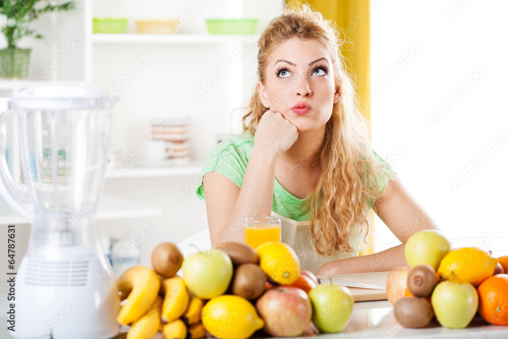 Young woman in a kitchen