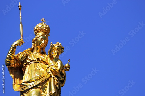 Obraz na płótnie Marienfigur in München w salonie