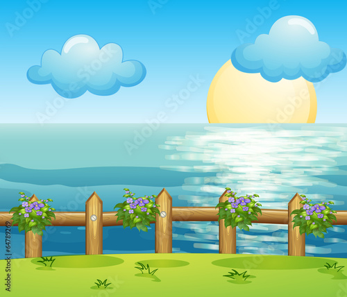A view of the ocean
