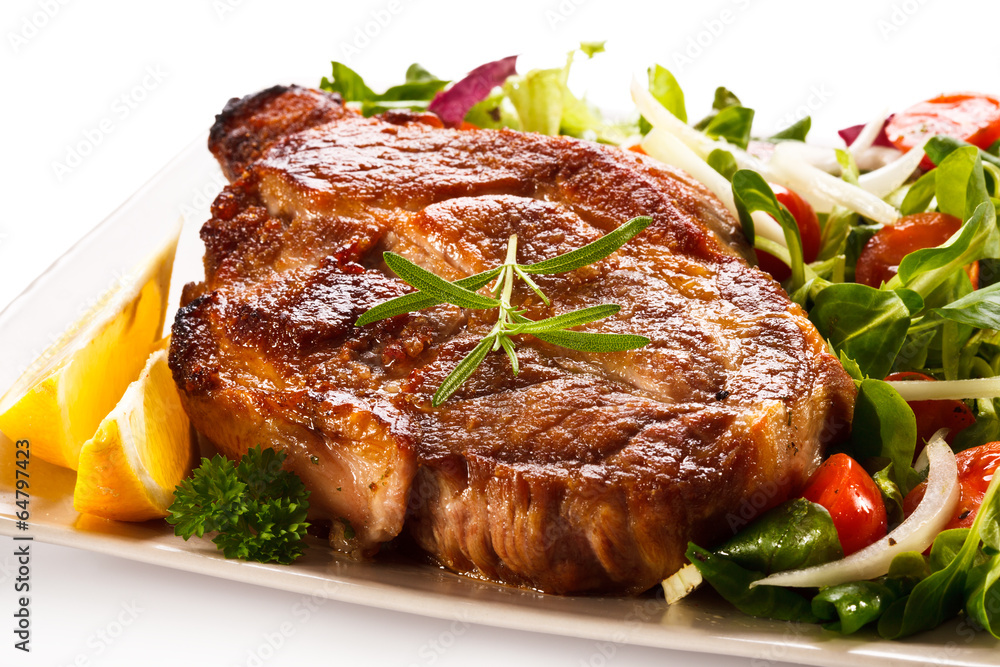 Grilled steak and vegetable salad Grilled steak and vegetable salad
