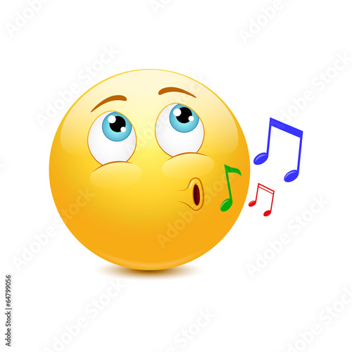 Whistling emoticon