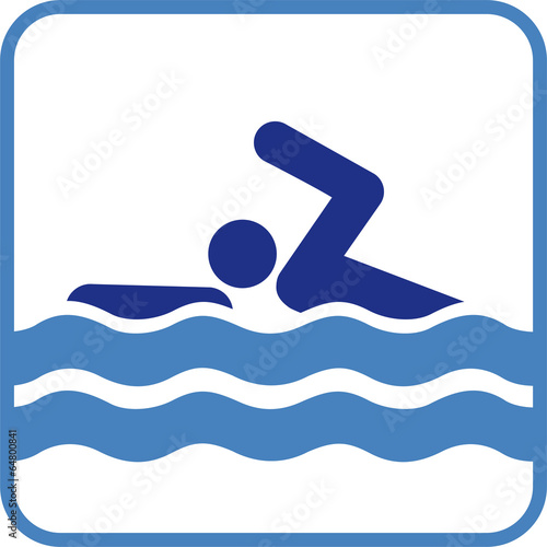 Schwimmer Zeichen