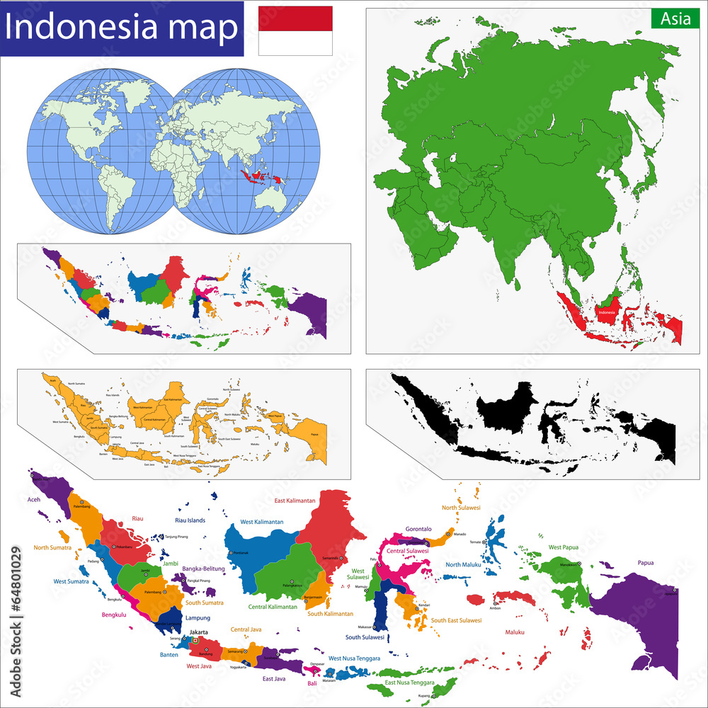 Obraz premium Republic of Indonesia