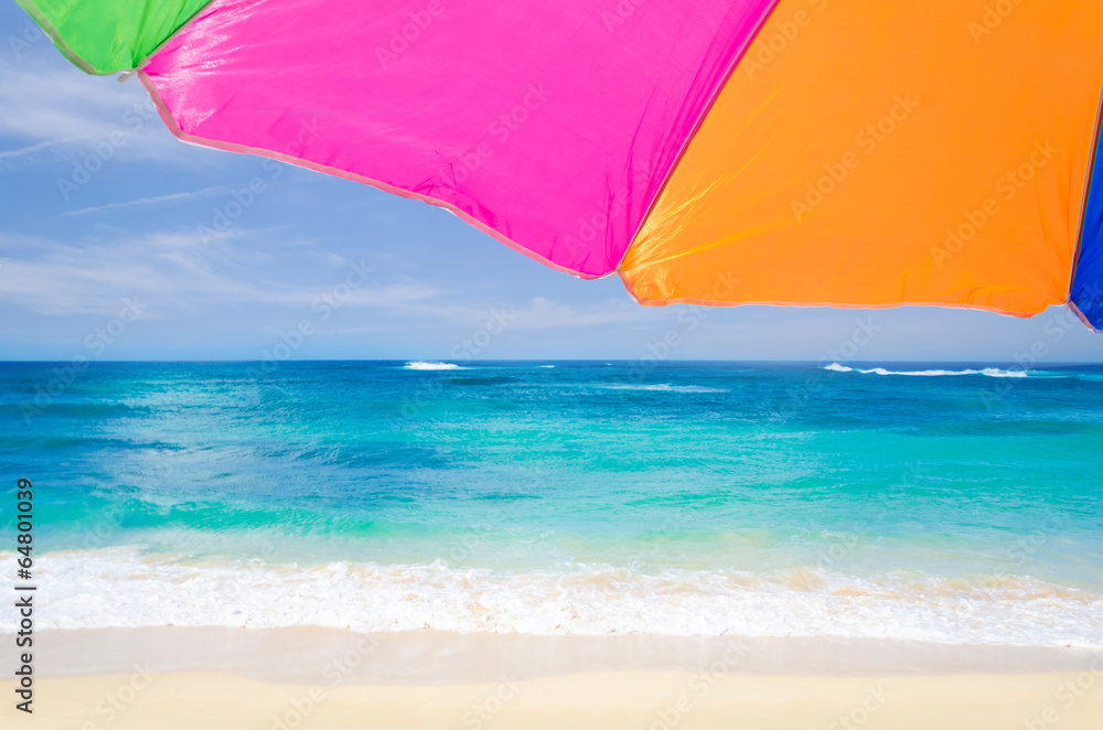 Beach umbrella's background