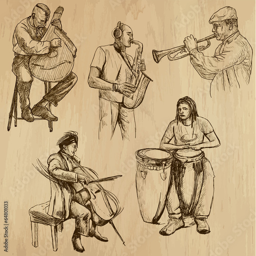 Music around the World (vector pack no.3) - hand drawings