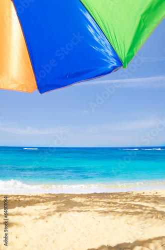 Beach umbrella's background