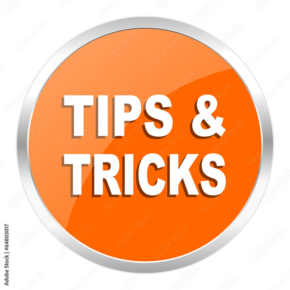 tips tricks orange glossy icon tips tricks orange glossy icon