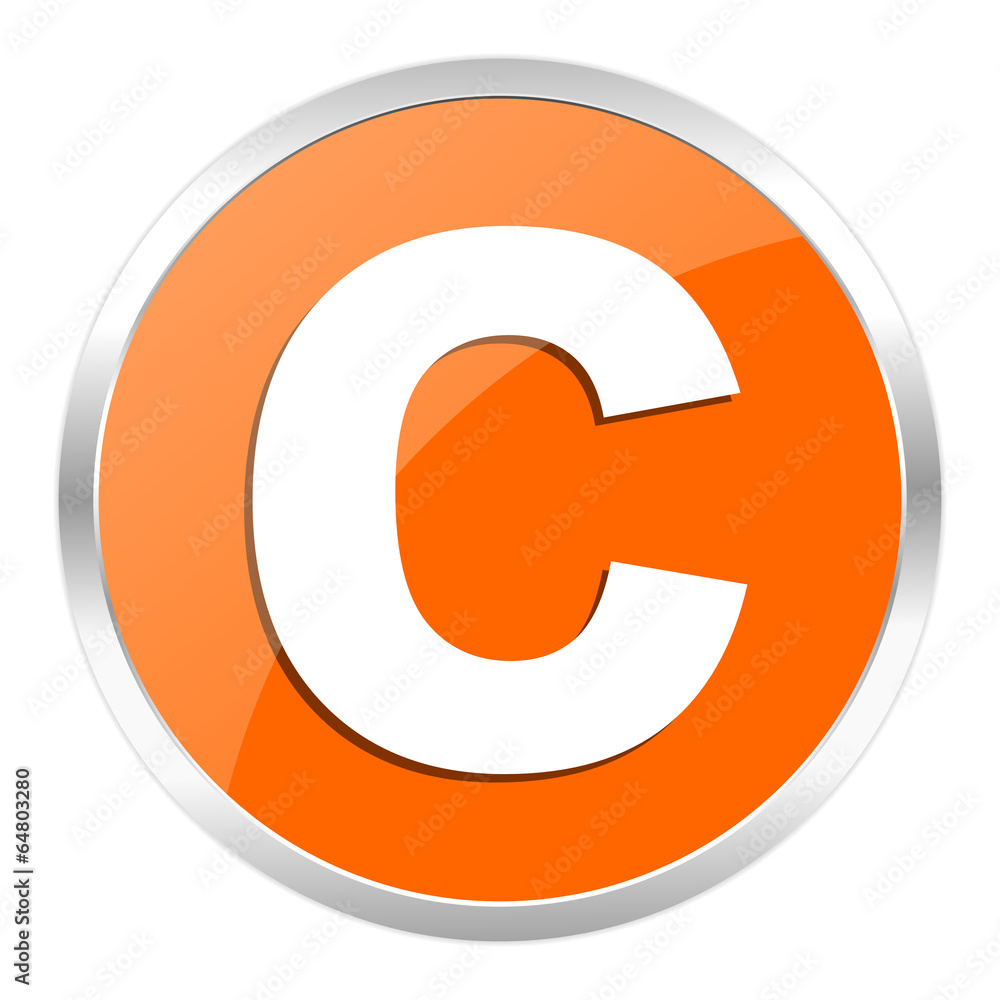 copyright orange glossy icon copyright orange glossy icon