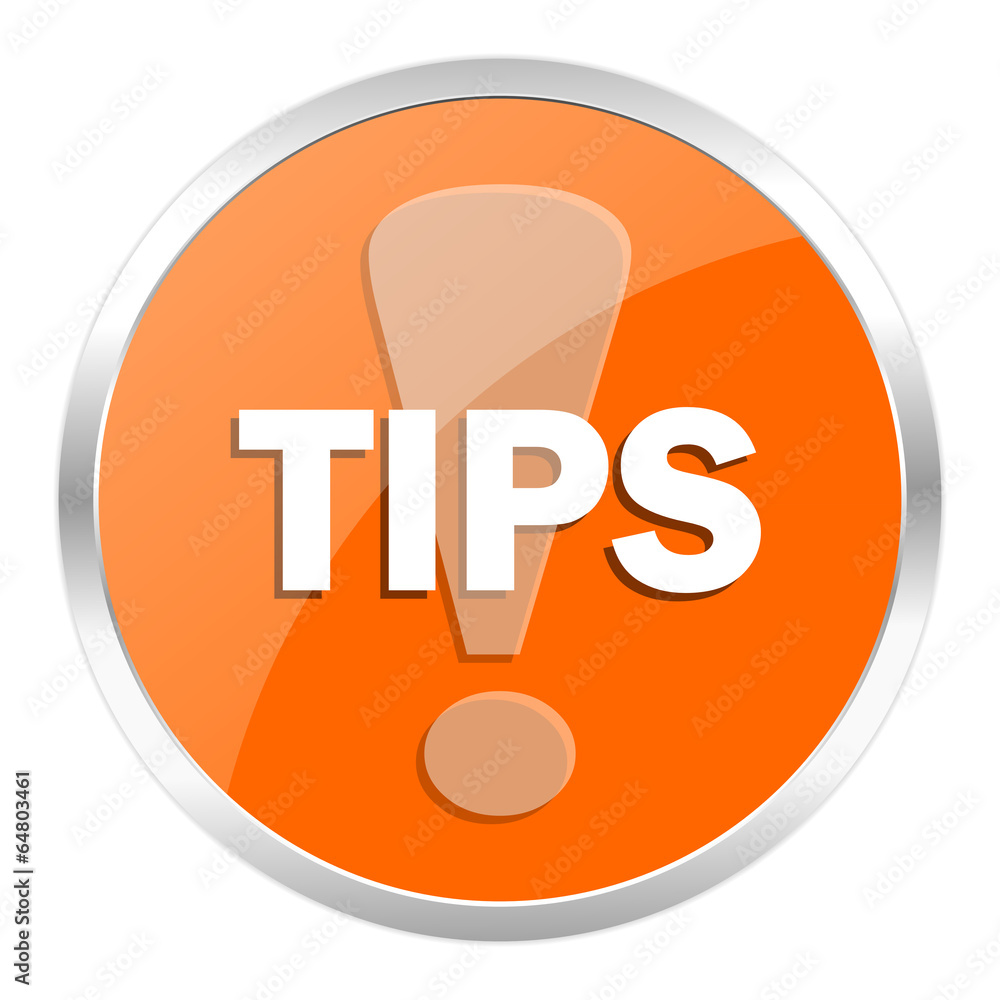 tips orange glossy icon tips orange glossy icon
