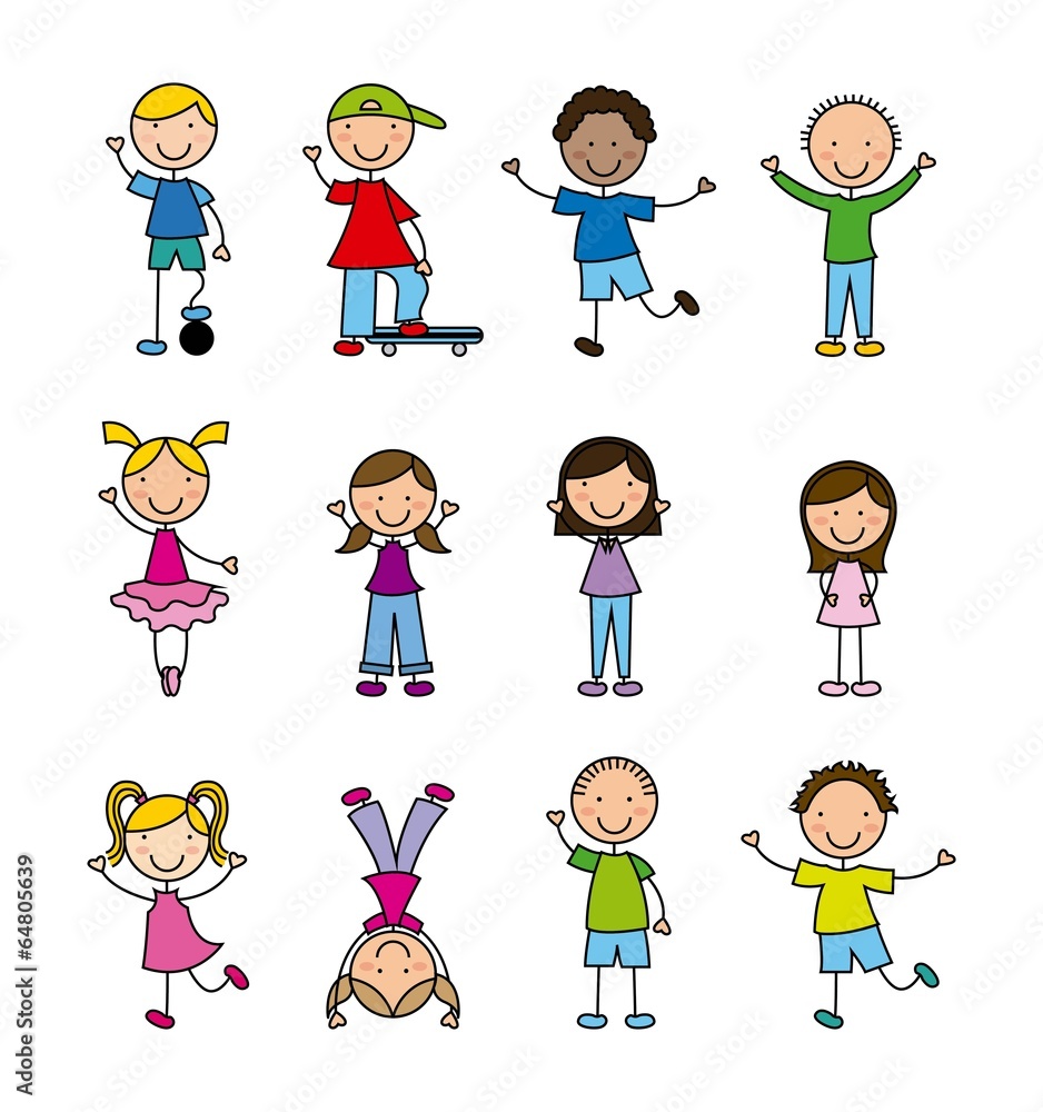 Naklejka premium Kids design