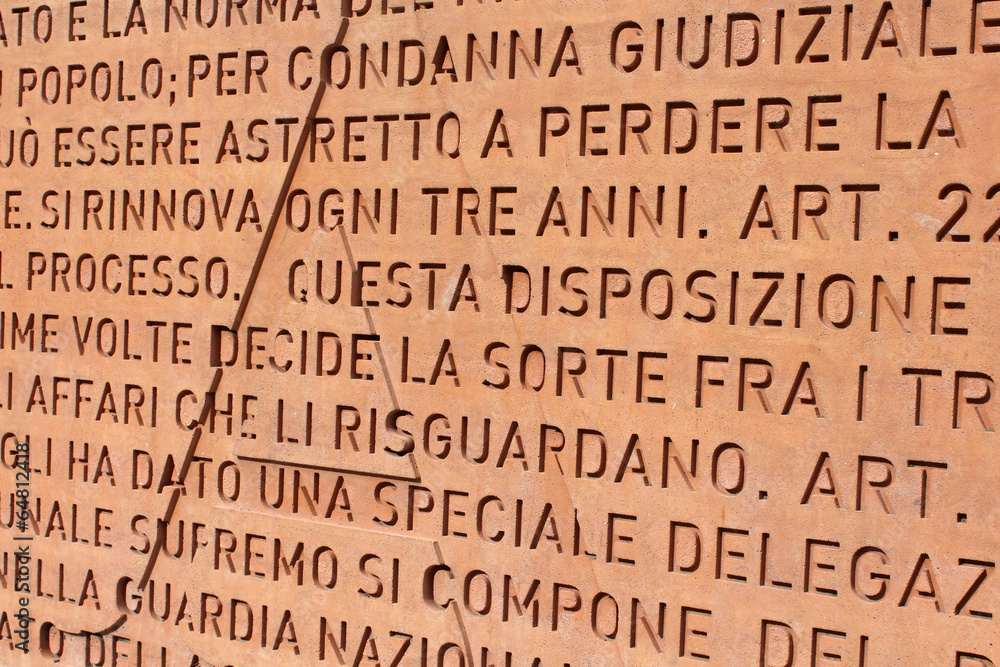 Fototapeta premium Rome - Monument commemoratif (Constitution)