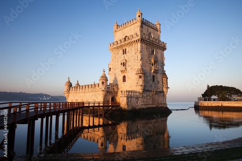 Morning at Belem Tower in Lisbon photo
