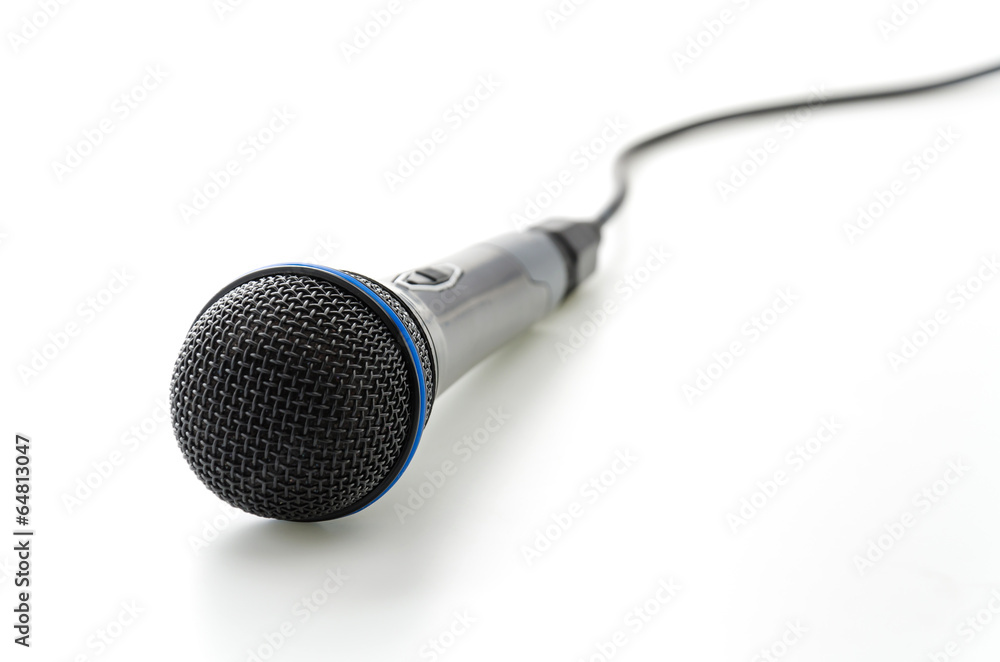 Microphone isolated on white Microphone isolated on white