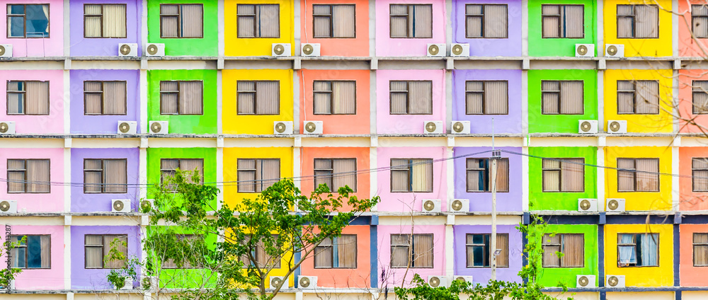 Colorful windows background