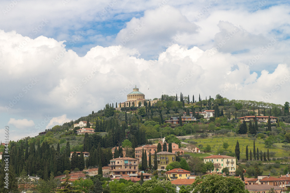 Naklejka premium Sanctuary of the Madonna of Lourdes