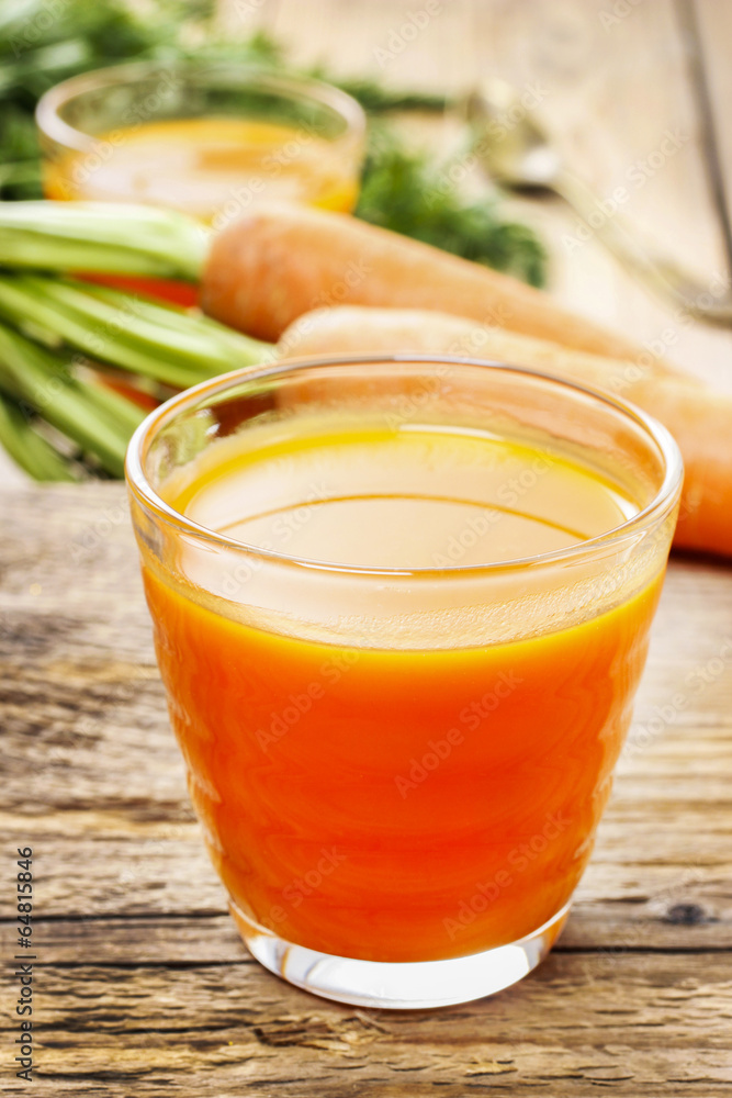 Fototapeta premium Carrot juice