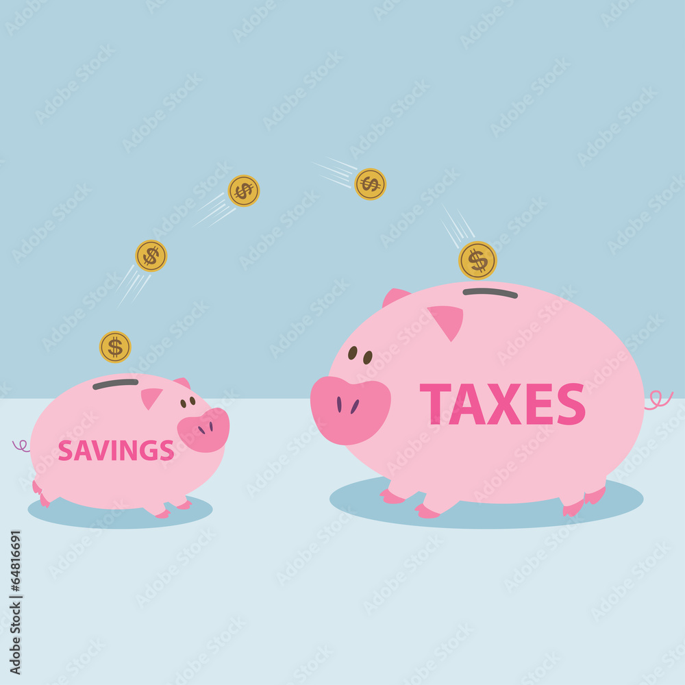Money from piggy bank to be allowed to pay taxes. Money from piggy bank to be allowed to pay taxes.