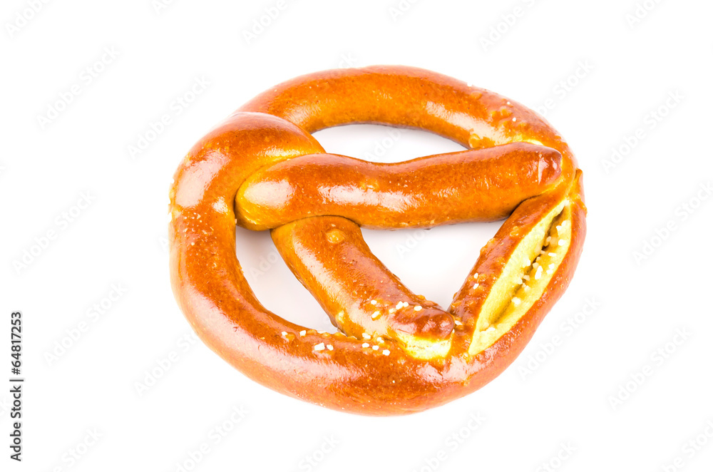 Pretzel isolated white background Pretzel isolated white background