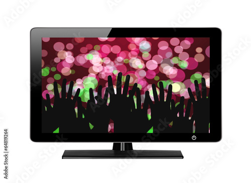 Modern TV screen Festive lights