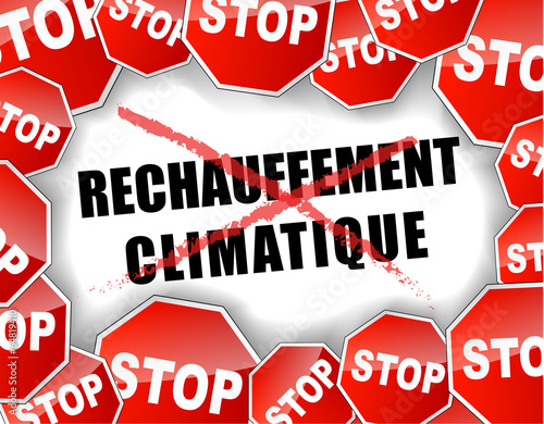 Stop global warming concept