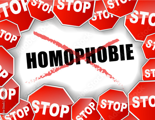 Stop homophobie concept