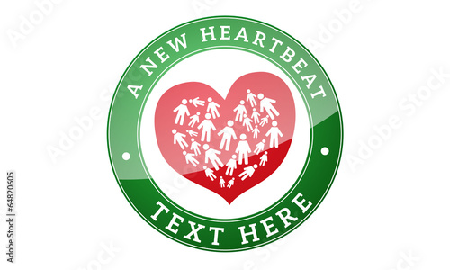 Heart related emblem