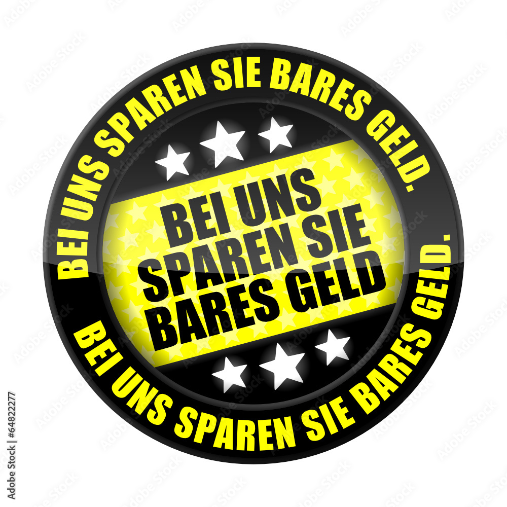 button 201405 bei uns sparen sie bares geld I button 201405 bei uns sparen sie bares geld I