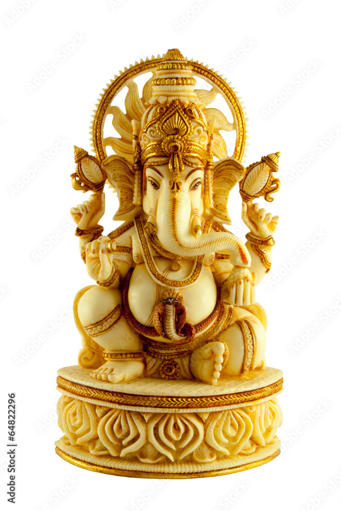 MARBLE STATUE ELEPHANTHEADED HINDU GOD GANAPATHI SITTING MARBLE STATUE ELEPHANTHEADED HINDU GOD GANAPATHI SITTING
