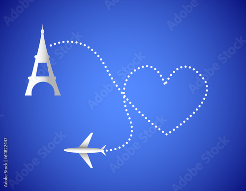 Airplane and Paris