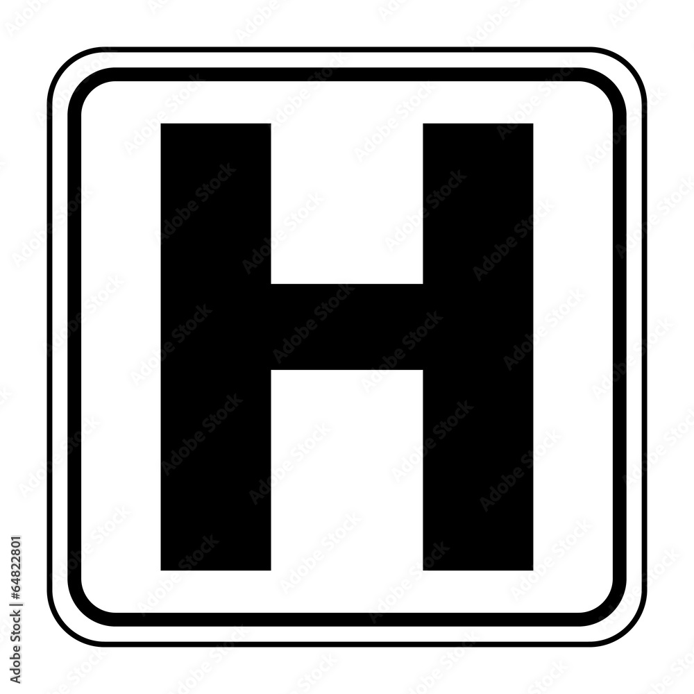 Obraz premium Logo hôtel.