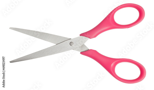 Pink Scissors Isolated