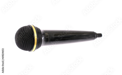 Microphone on White Background