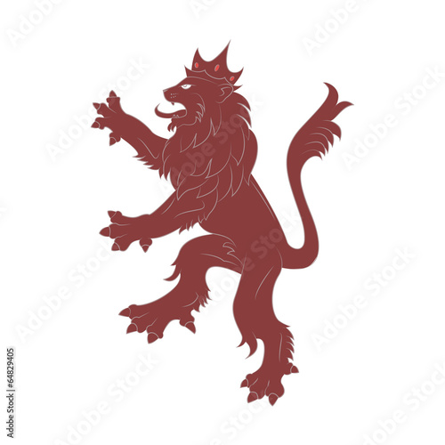 Heraldry red Lion