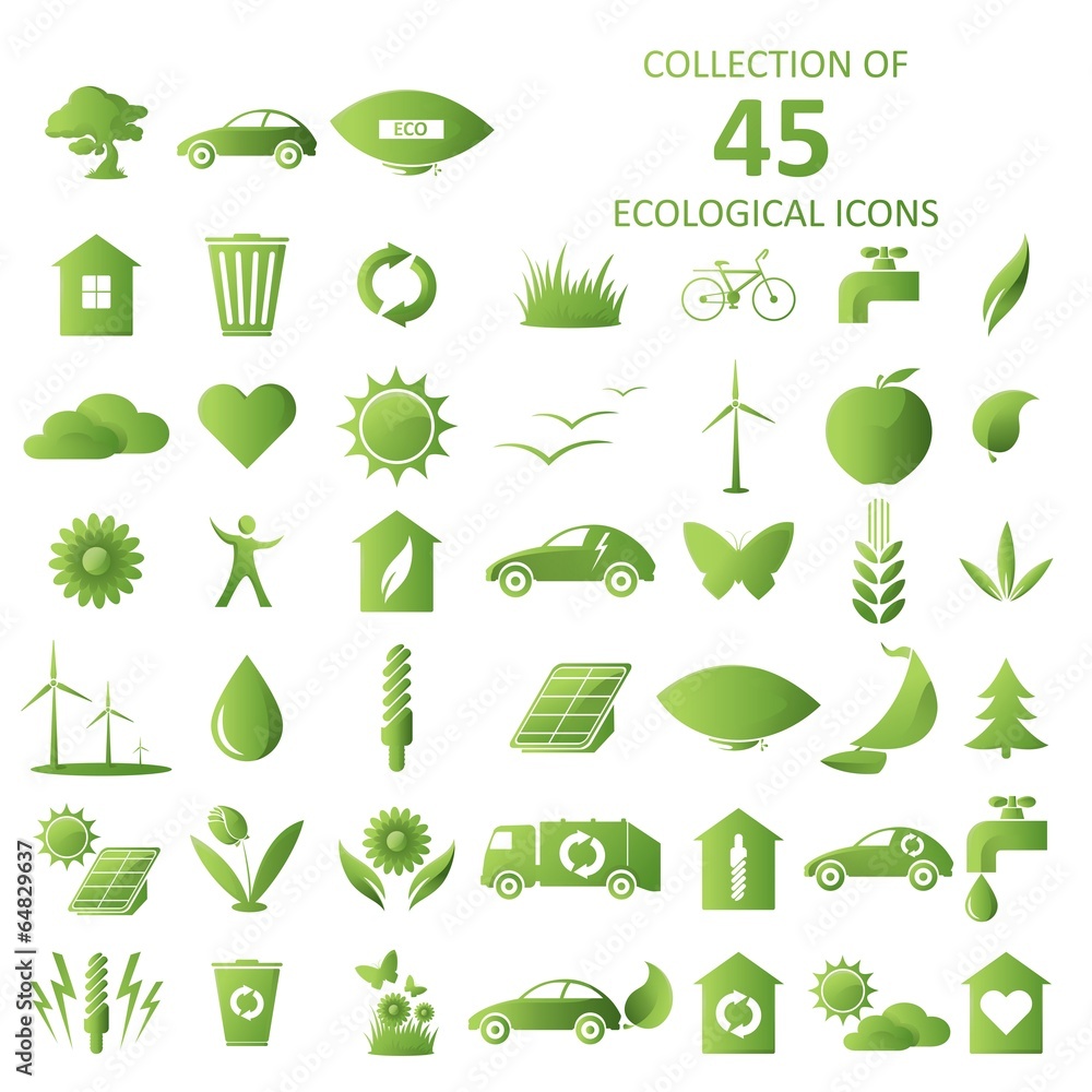Obraz Ecological icons