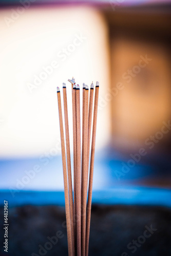 Burn on joss stick