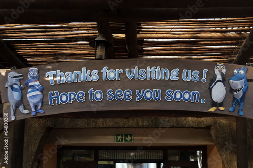 Inscription by Exit of uShaka Marine World Durban photo